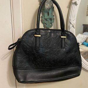 Faux Leather Tooled Purse